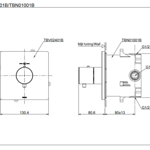 van điều chỉnh nhiệt độ toto
